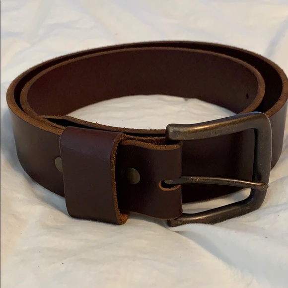 eddie bauer leather belt